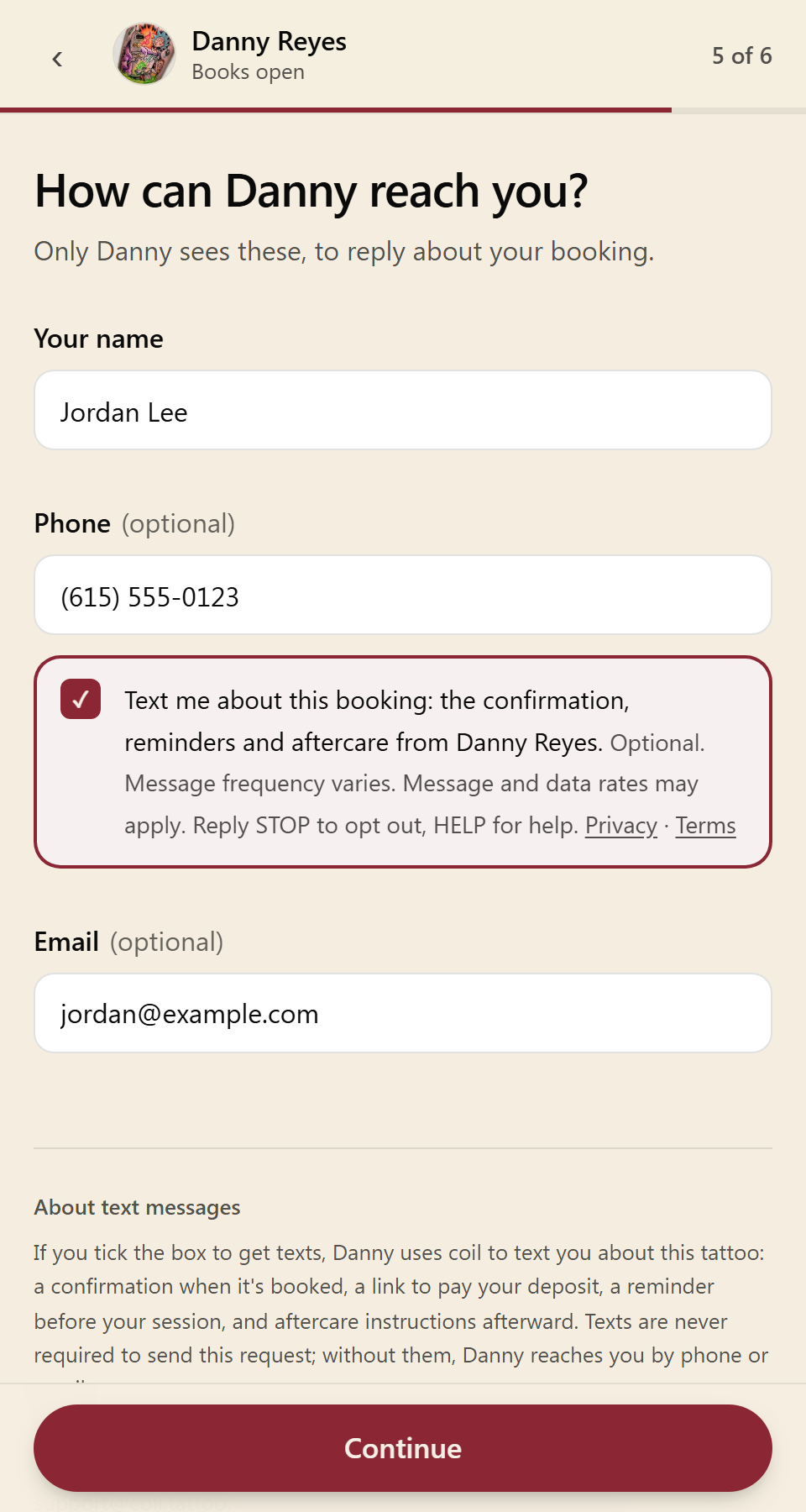 Step 4: If (and only if) the client opts in
